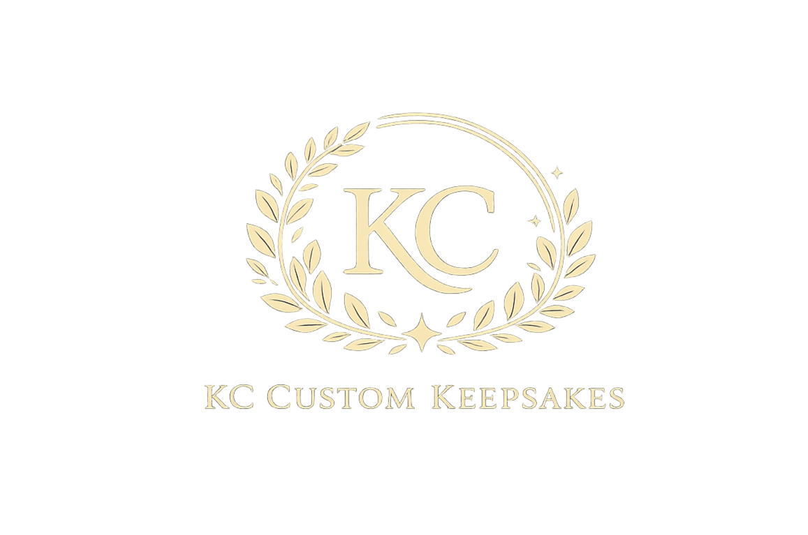 KC Custom Keepsakes KC Custom Keepsakes - Custom keepsakes, personalized products, commemorative goods, and creative merchandise designed with meaning and intention.